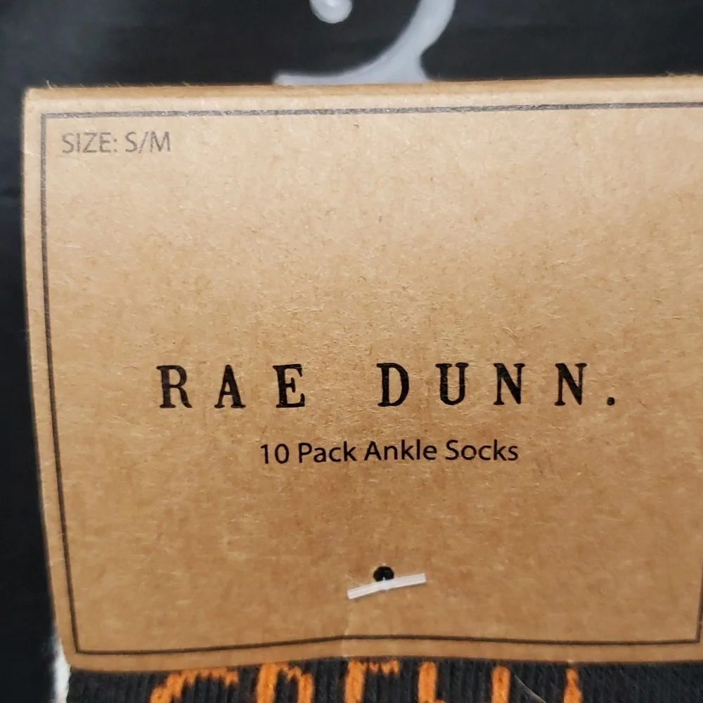 Rae Dunn 10-pack Ankle Socks, Boo Crew Pack